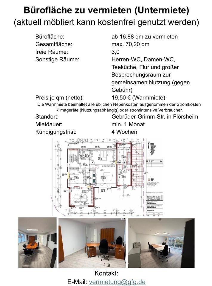 Thumbnail-Büroräume (Untermiete) zu vermieten
