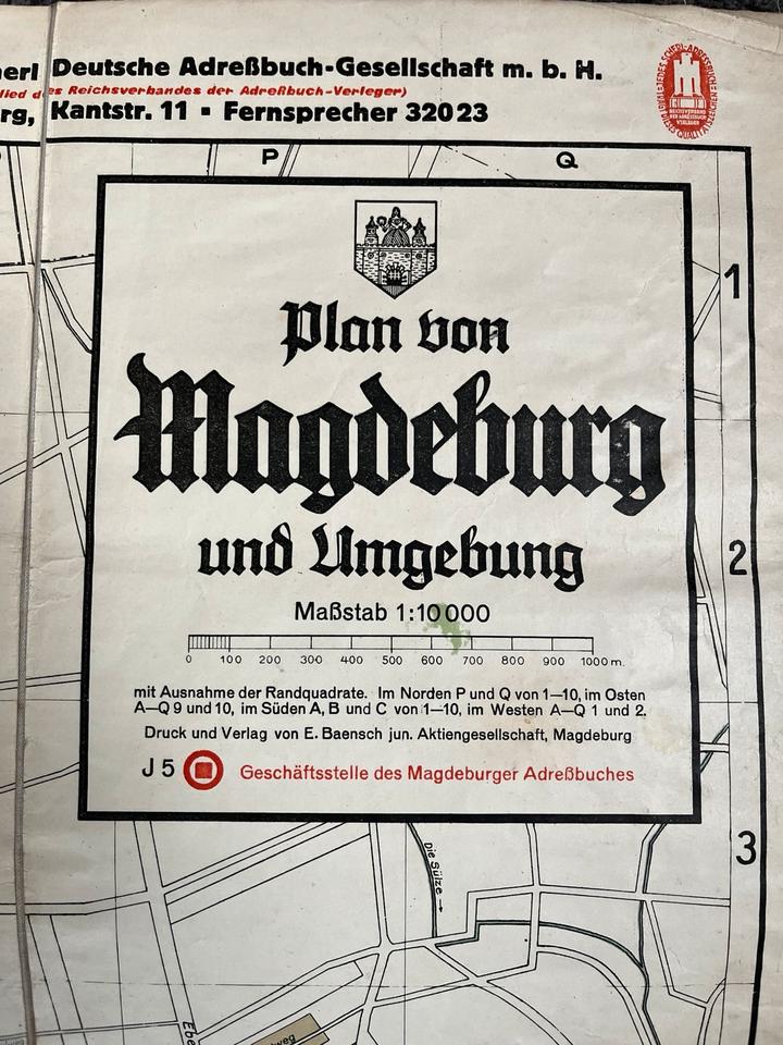 Thumbnail-Magdeburg historischer Stadtplan 1935 Rechtsanwalts Kanzelei Büro