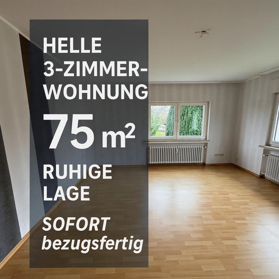 Thumbnail-Helle 3-Zimmer-Wohnung –75 m² – ruhige Lage - sofort bezugsfertig