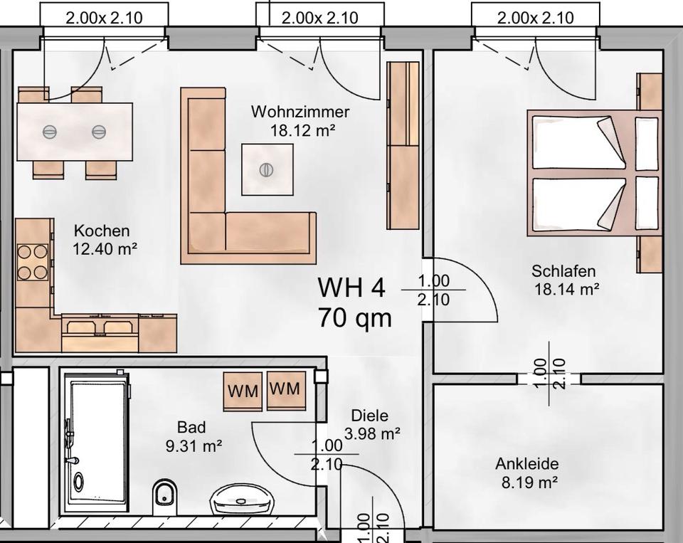 Thumbnail-Barrierefreie Wohnung in Frankenberg ab dem 1.7.26 zu vermieten