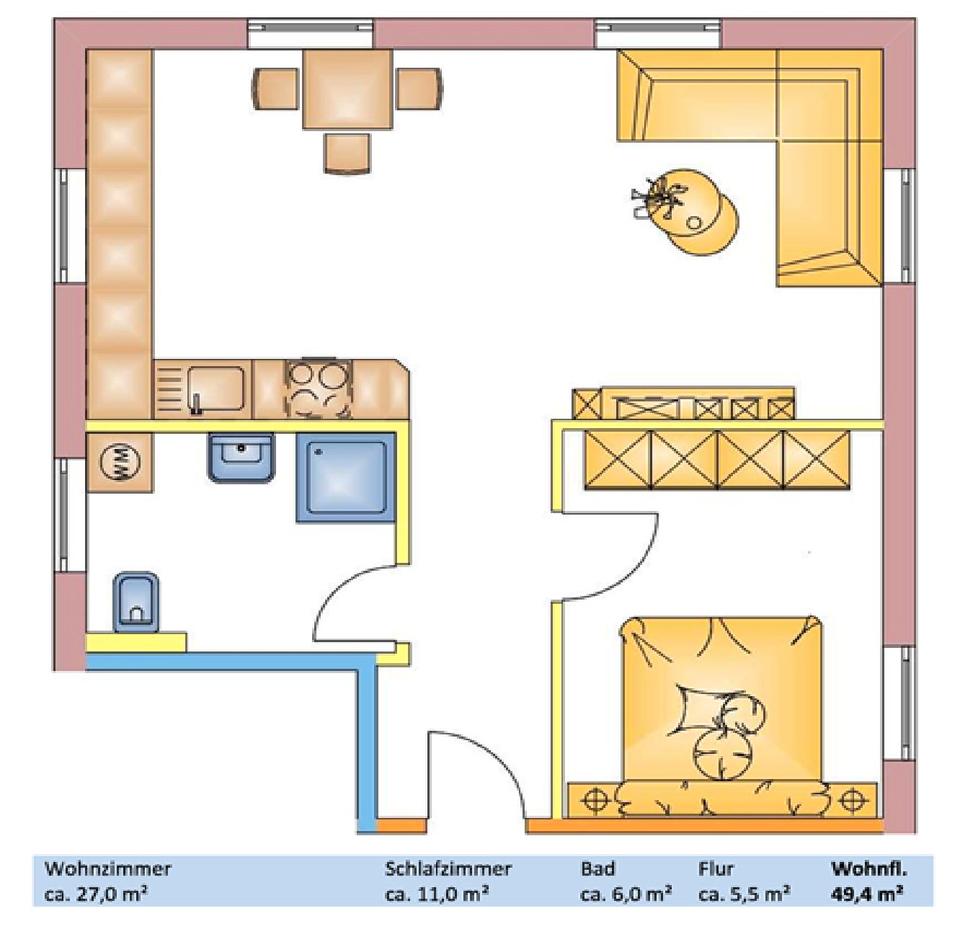 Thumbnail-Senioren Zweiraumwohnung im betreutem Wohnen Jüterbog