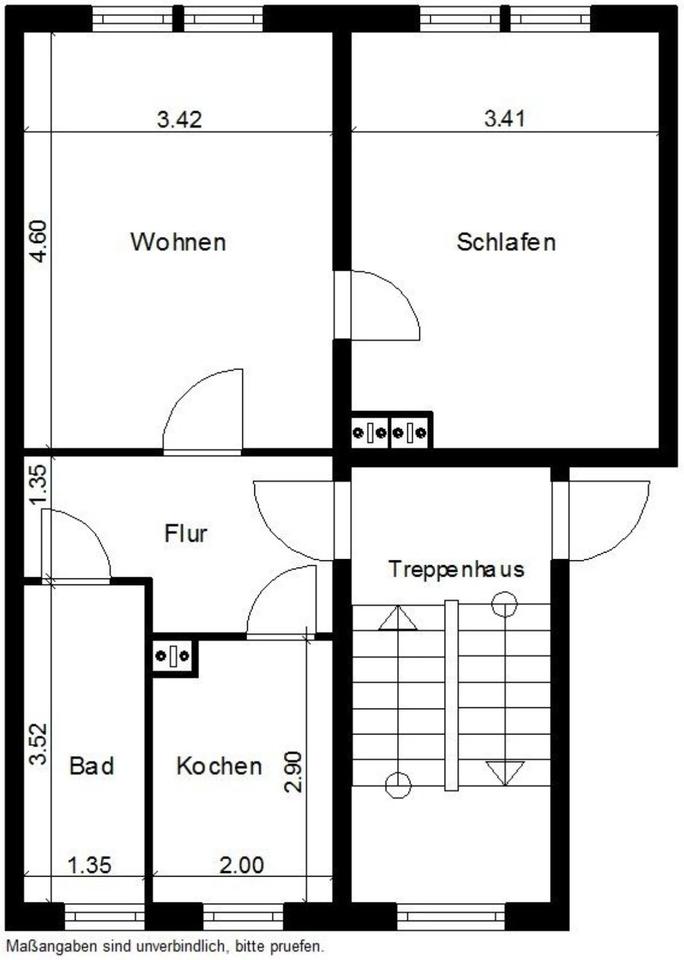 Thumbnail-2 Zimmer Wohnung in der Nähe von Hochschule zu vermieten