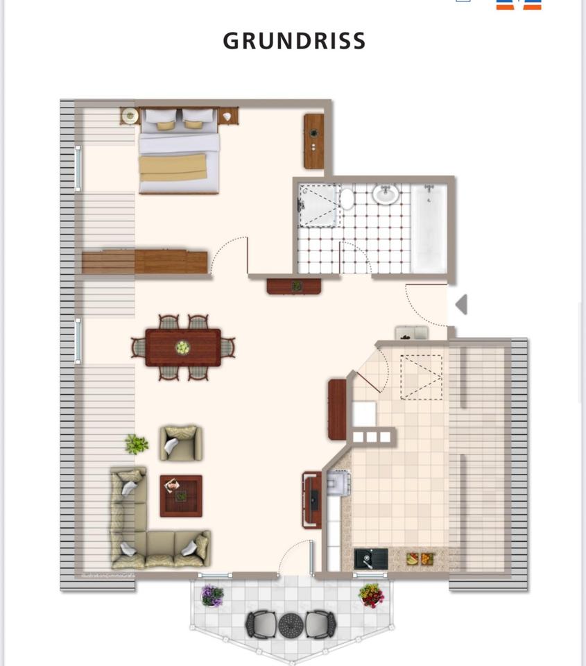 Thumbnail-2 Zimmer Wohnung