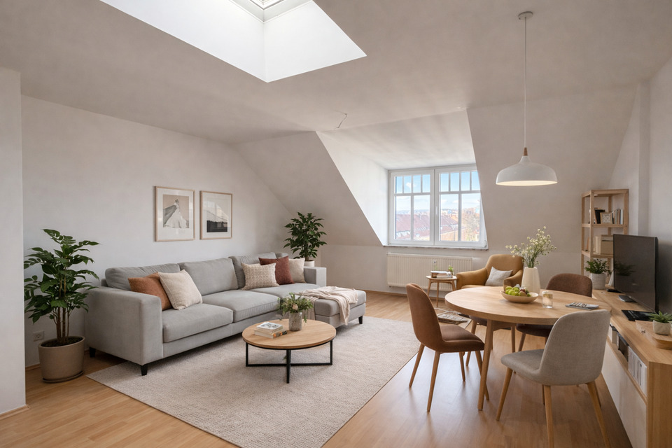 Thumbnail-Helle 3-Zimmer-Dachgeschosswohnung mit Wintergarten