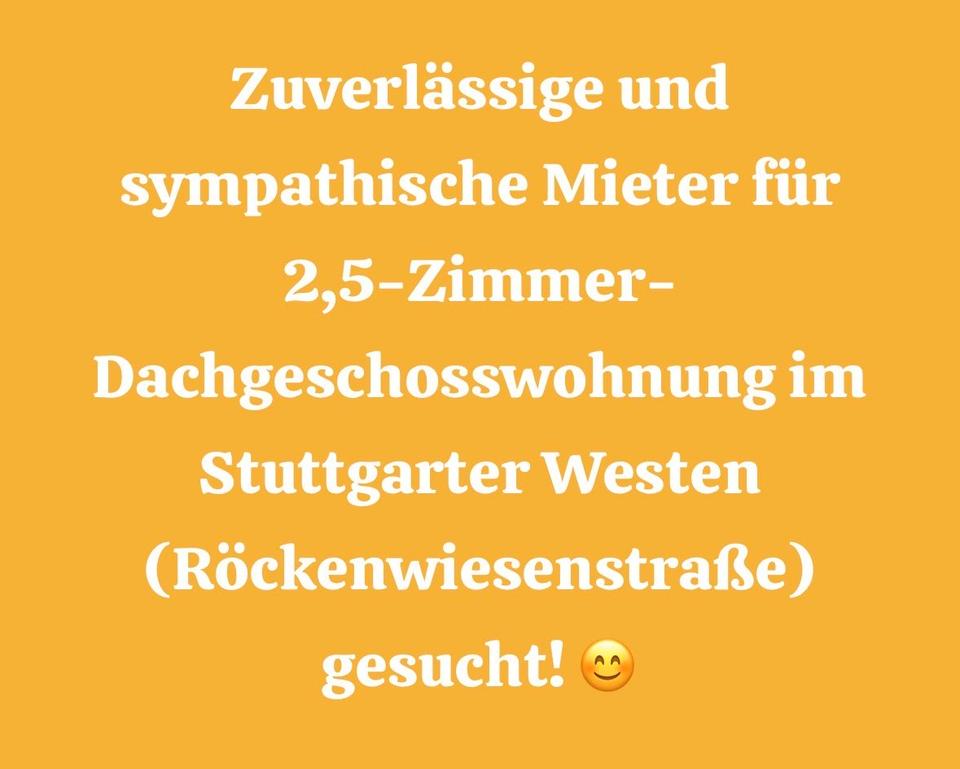 Thumbnail-Helle 2,5-Zimmer-DG-Wohnung im Stuttgarter Westen zu vermieten