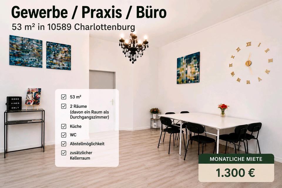 Thumbnail-GewerbeladenBüroPraxis ca. 53 m² in 10589 Berlin