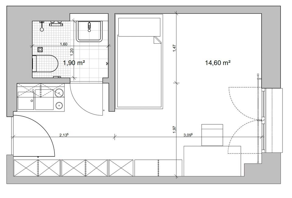Thumbnail-möblierte 1-Zimmerwohnung in Münster mit Anmeldung ab 01.08.26