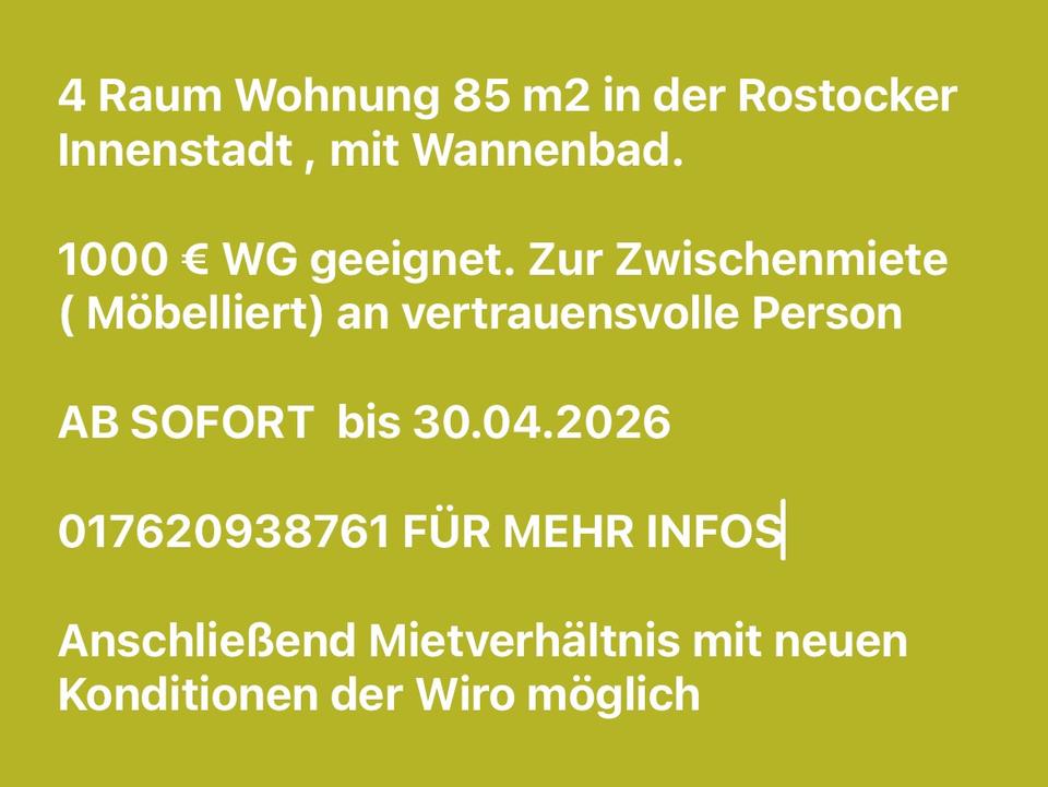 Thumbnail-ROSTOCKER 4 Raumwohnung WG geeignet zu besten Konditionen