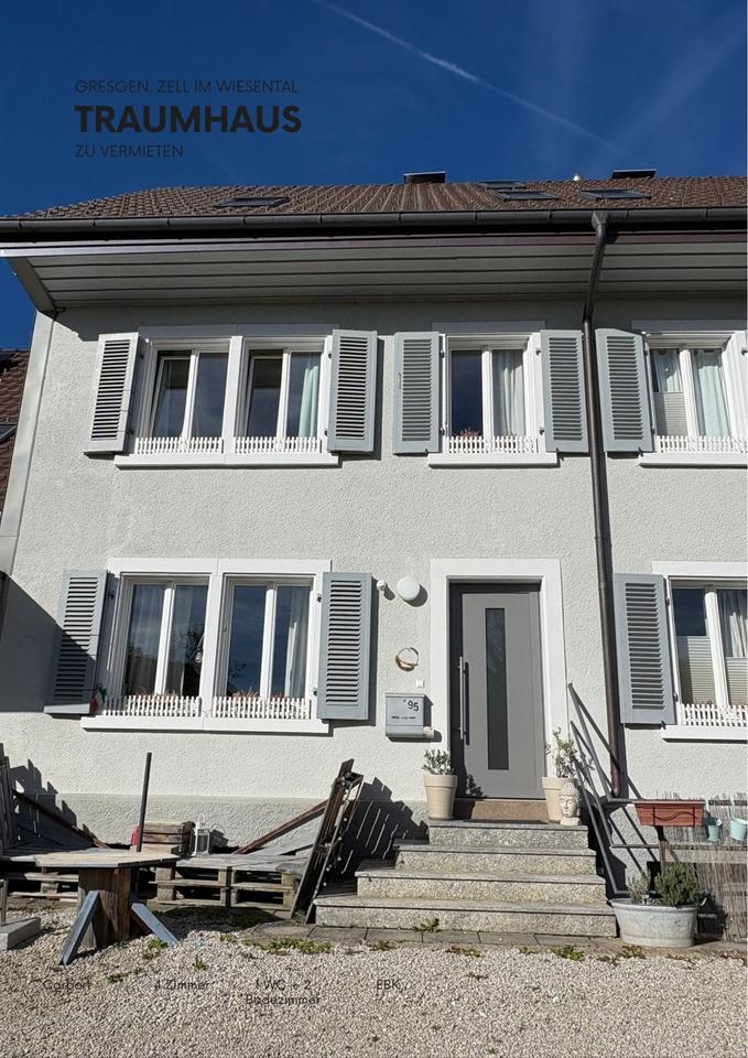 Thumbnail-Doppelhaushälfte mit Garten, 152 qm, Gresgen, Zell im Wiesental