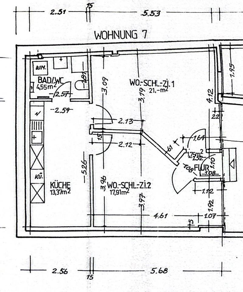 Thumbnail-Wohnung 58,58qm Heerstraße, Bonn