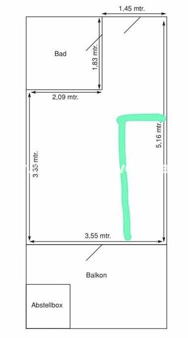 Thumbnail-Wohnungsswap - 1 Zimmer, 21 m² - Aachener Straße, Köln