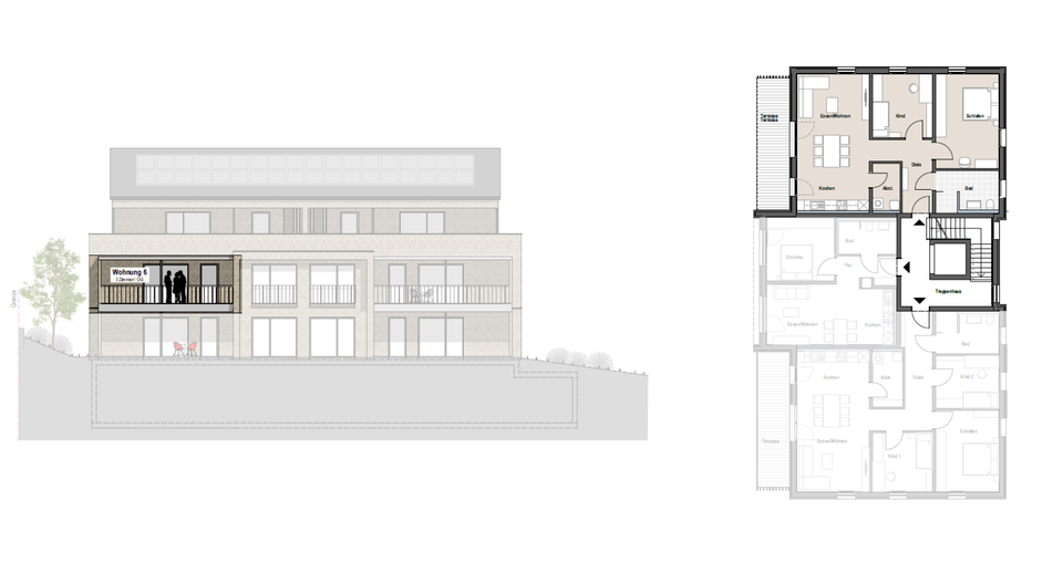 Thumbnail-Helle 3-Zimmer Neubauwohnung | 2 TG | WBS erforderlich