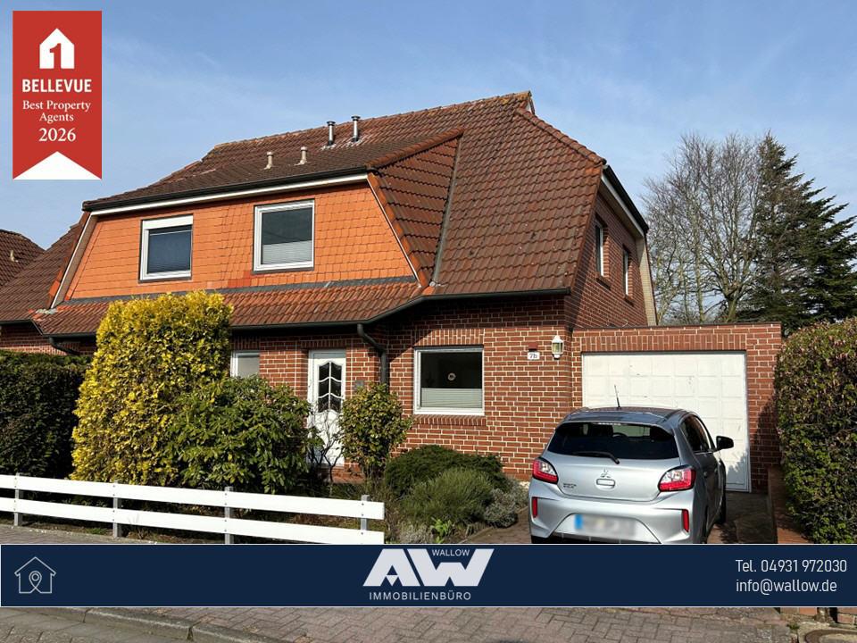 Thumbnail-Gepflegte Doppelhaushälfte mit Garage in guter Lage von Norden!