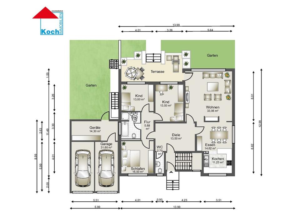 Thumbnail-5-Zimmerwohnung in Malsch (EG) mit Gartennutzung