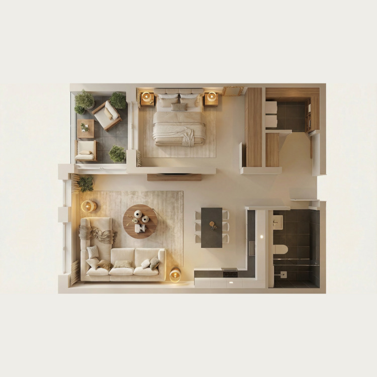 Thumbnail-Traumhafte 2,5Z Wohnung mit Küche nahe Zentrum - barrierefrei