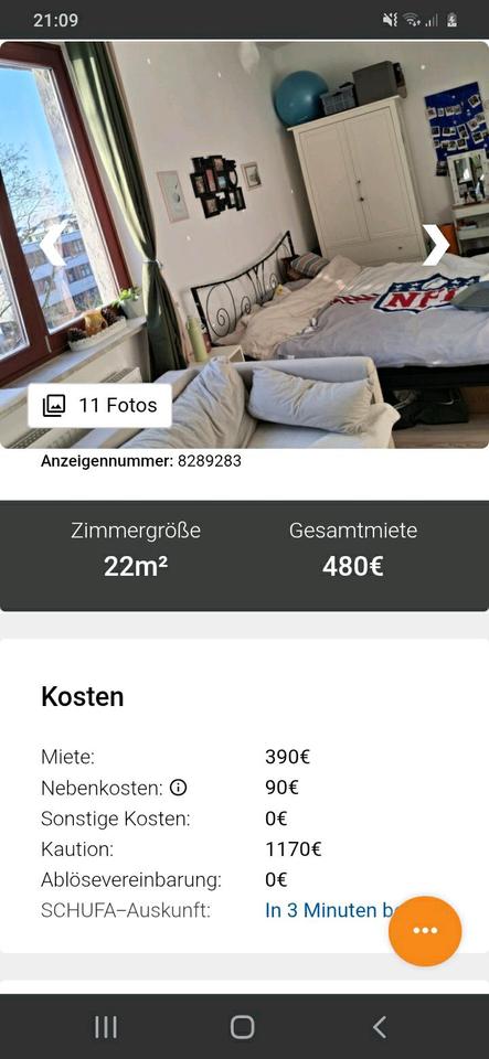 Thumbnail-ein WG Zimmer näher podbi zu vermieten