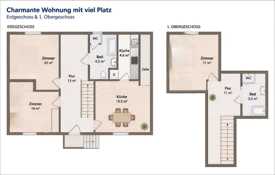 Thumbnail-3-Zi-Wohnung mit Garten und ALL-INCL. Nebenkosten ( inkl. Strom)