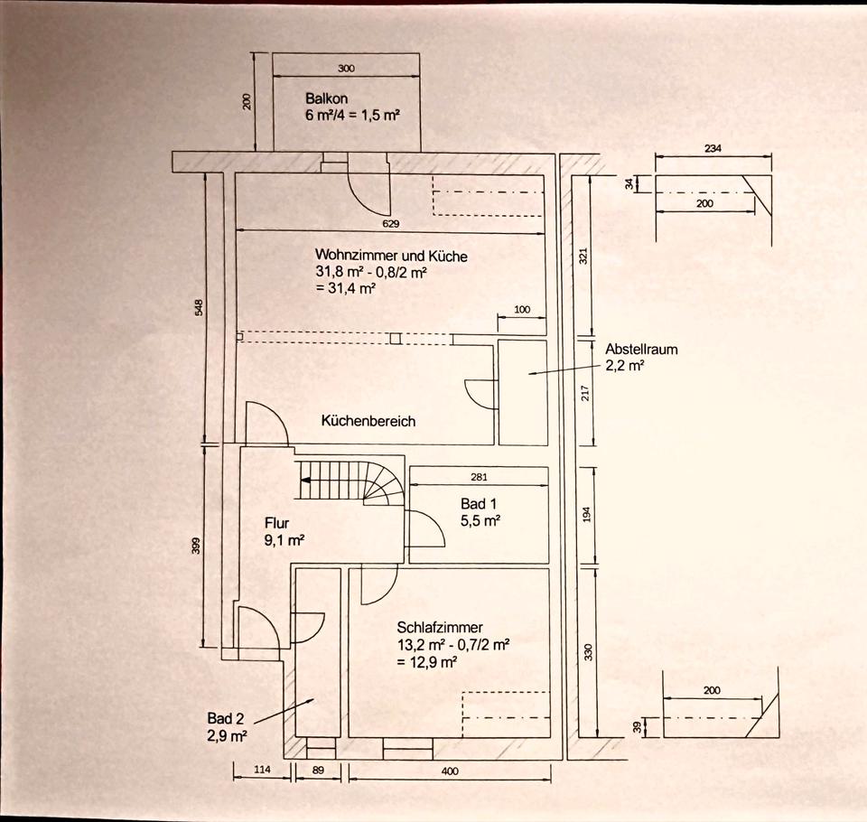 Thumbnail-4-Zimmer Wohnung Maisonette