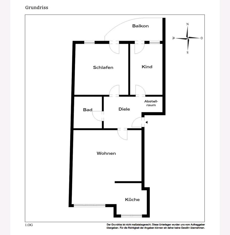 Thumbnail-3-Zimmer-Wohnung in zentraler Lage in Erfurt ab 01.06. verfügbar