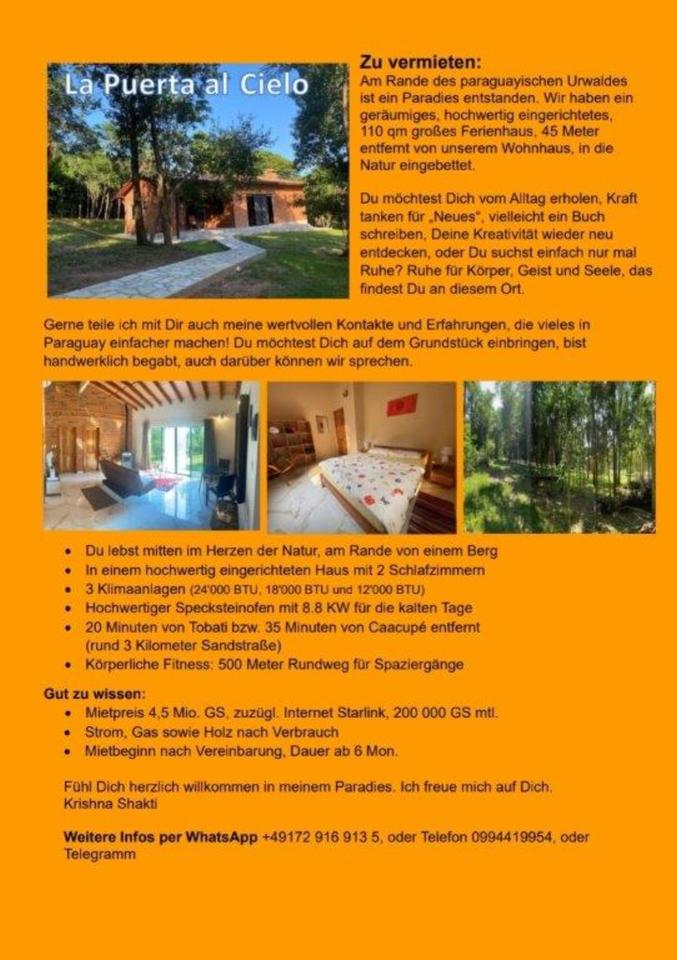 Thumbnail-Ruhiges Haus in Paraquay Nähe Caacupe- Idyllisch