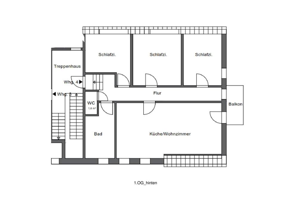 Thumbnail-Frisch san. 4-Zimmer-Wohnung m. Balkon (Süd), EBK, Gäste-WC