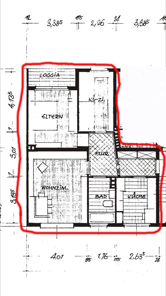 Thumbnail-3 Zimmer, 67 m², Bronsartstraße 13, Hochpaterre, EBK