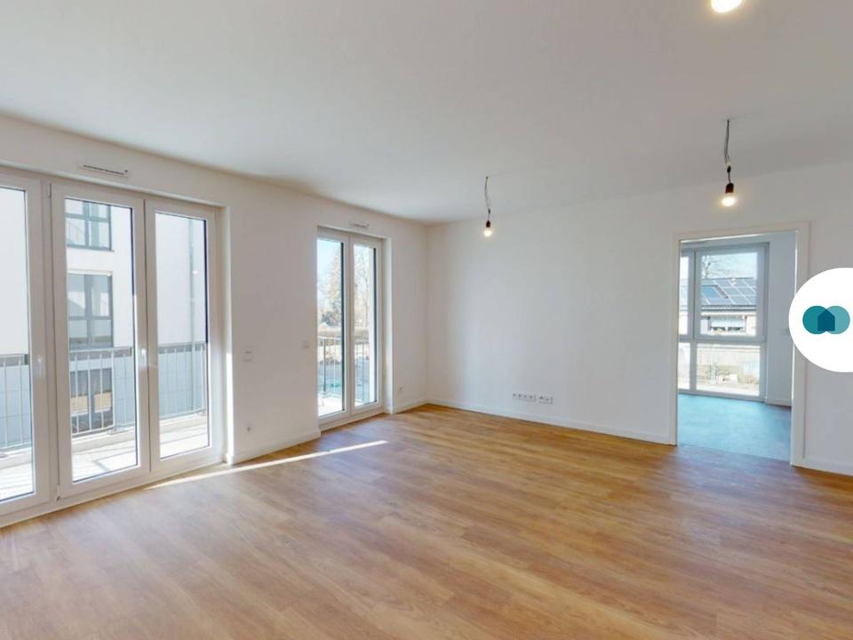 Thumbnail-Moderne 2-Zimmer-Wohnung mit Balkon und EBK im Nauener Wohnquartier 