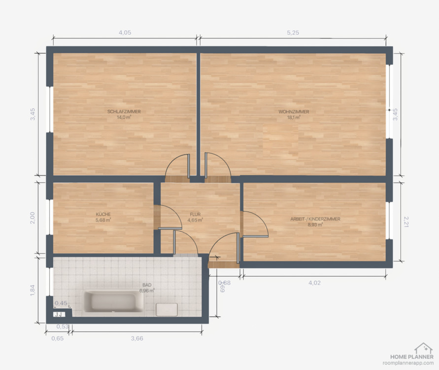 Thumbnail-3-Raum-Wohnung mit Balkon - Frisch renoviert!