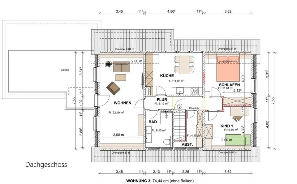 Thumbnail-3 ZKB Obergeschosswohnung