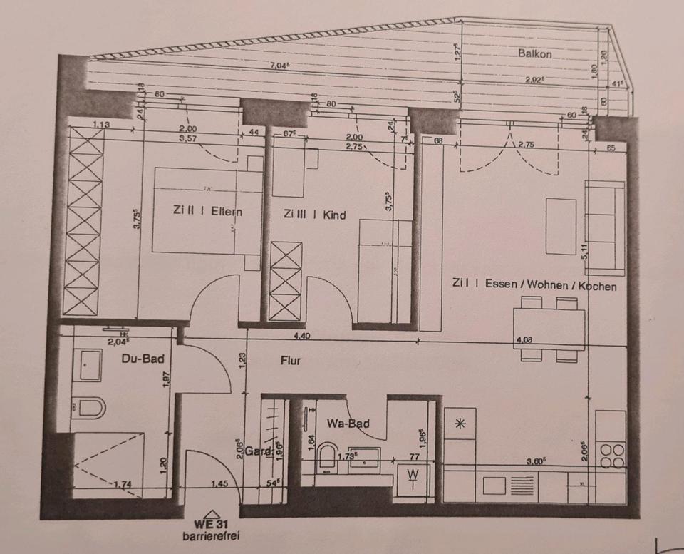 Thumbnail-Erstbezug: ruhige 3-Zimmer Neubauwohnung mit Südwestbalkon