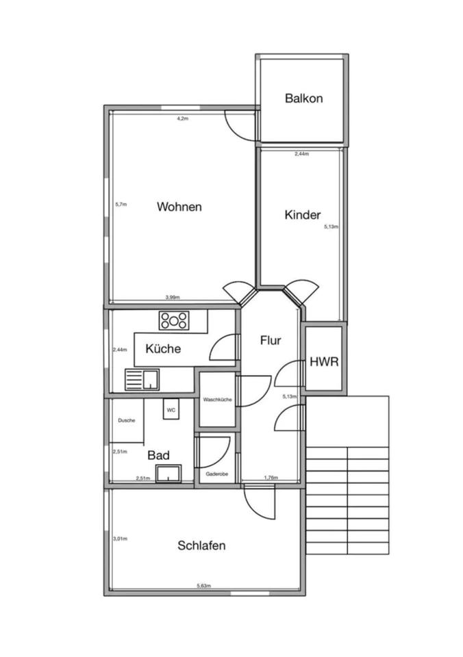 Thumbnail-3 Raum Wohnung im Carolagarten