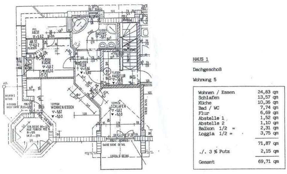 Thumbnail-Excl. Dachstudiowohnung mit Balkon