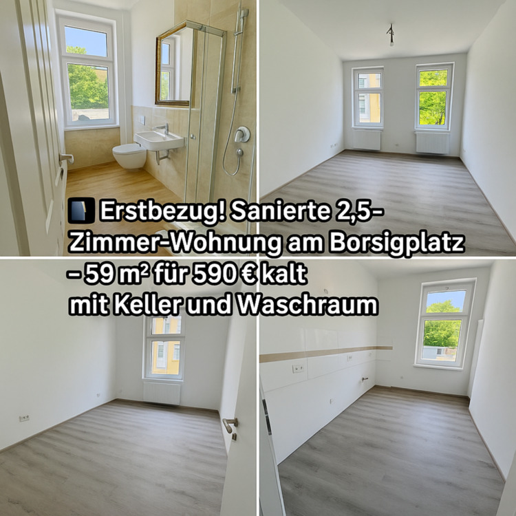 Thumbnail-2,5-Zimmer-Wohnung im 1. OG – kernsaniert – Nähe Borsigplatz