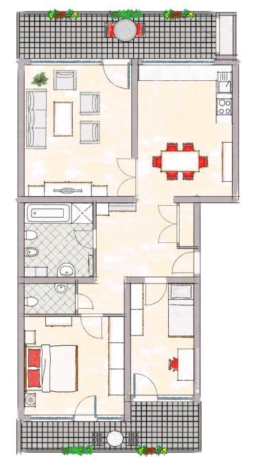 Thumbnail-Großzügige 3-4 Zimmer Wohnung in alt Erkrath - umfassend saniert