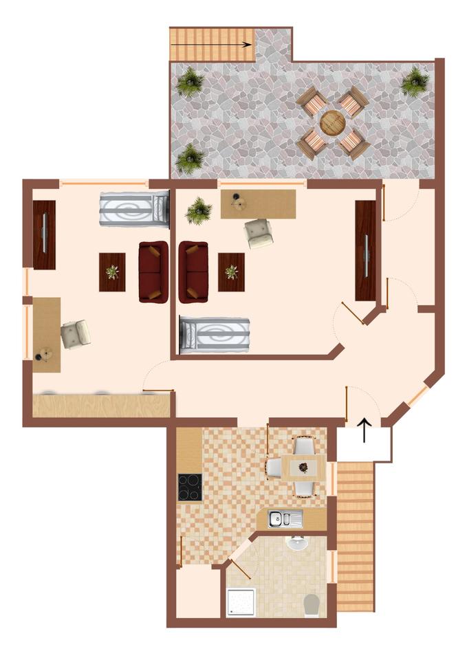 Thumbnail-Geräum. 2-Zimmer-Wohnung in der Nh. v. LA, WG geeign., Nh. FH