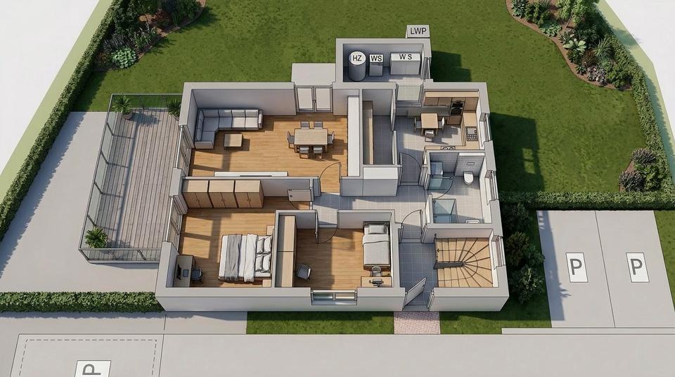 Thumbnail-Modernes Wohnen im Erstbezug – hochwertige Erdgeschosswohnung mit Garten & Einbauküche