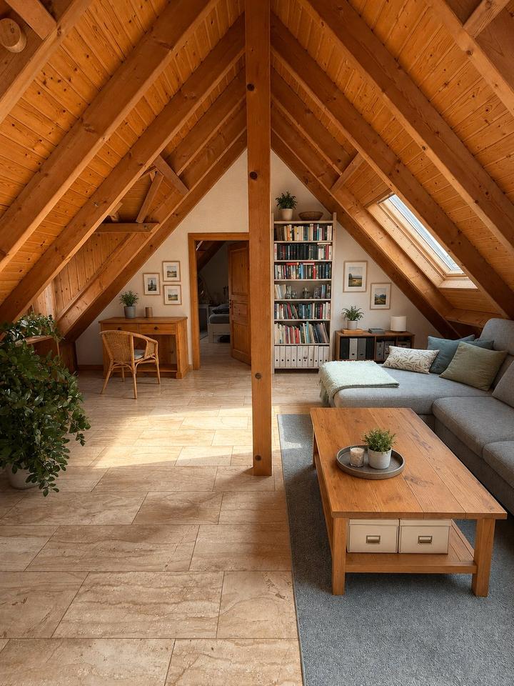 Thumbnail-4-Zimmer-Dachgeschoss mit Süd-Terrasse & Kamin in Dienheim
