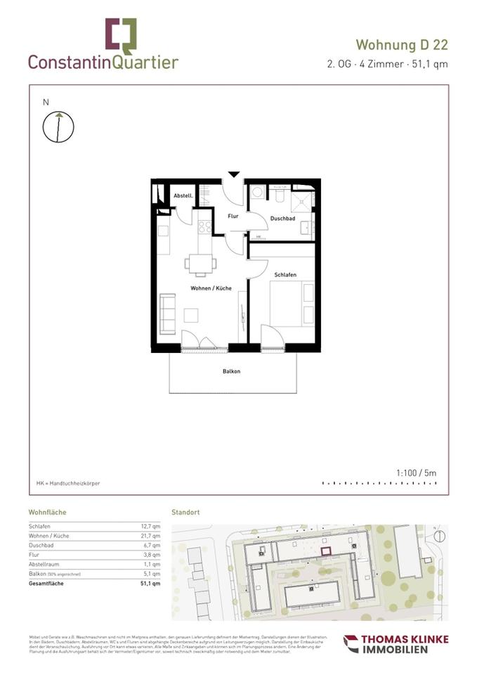 Thumbnail-ab 01.06. traumhafte 2-Zimmerwohnung zu mieten