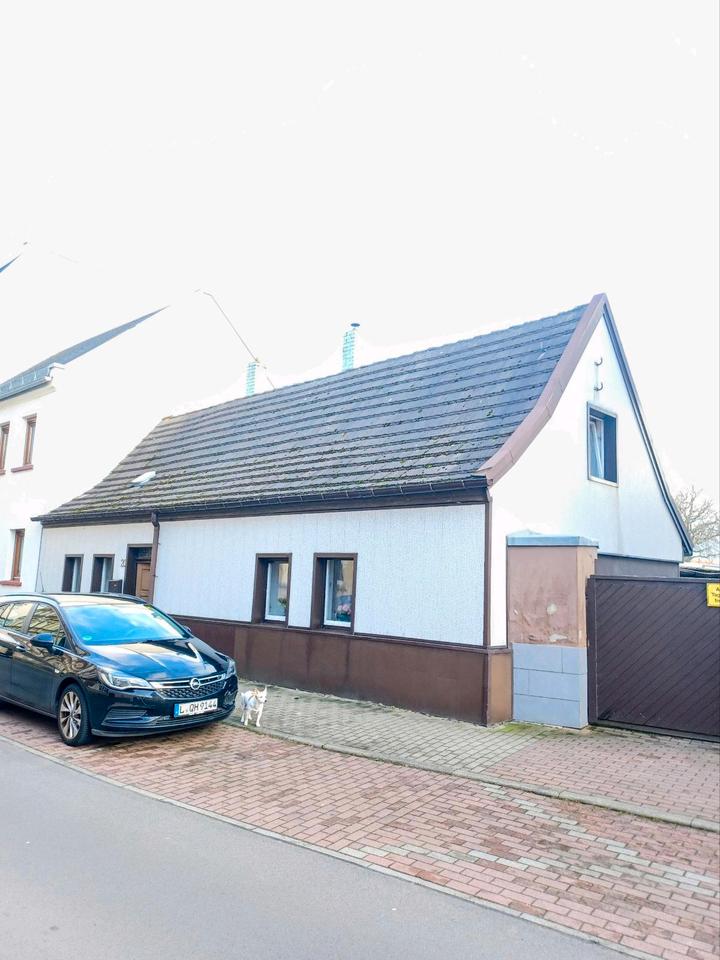 Thumbnail-Kleines Einfamilienhaus auf großem Grundstück in Markranstädt