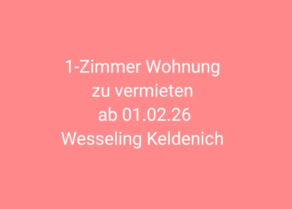 Thumbnail-1-Zimmer Wohnung zu vermieten in Wesseling Keldenich