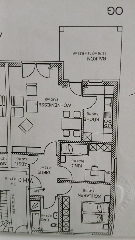 Thumbnail-3 Zimmer Wohnung