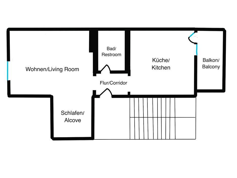 Thumbnail-sanierte Wohnung ruhige Lage Eller-Süd Südbalkon