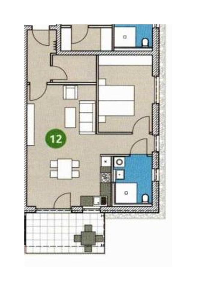 Thumbnail-2-Zimmer-Wohnung - möbliert - in Seniorenwohnanlage in Frensdorf