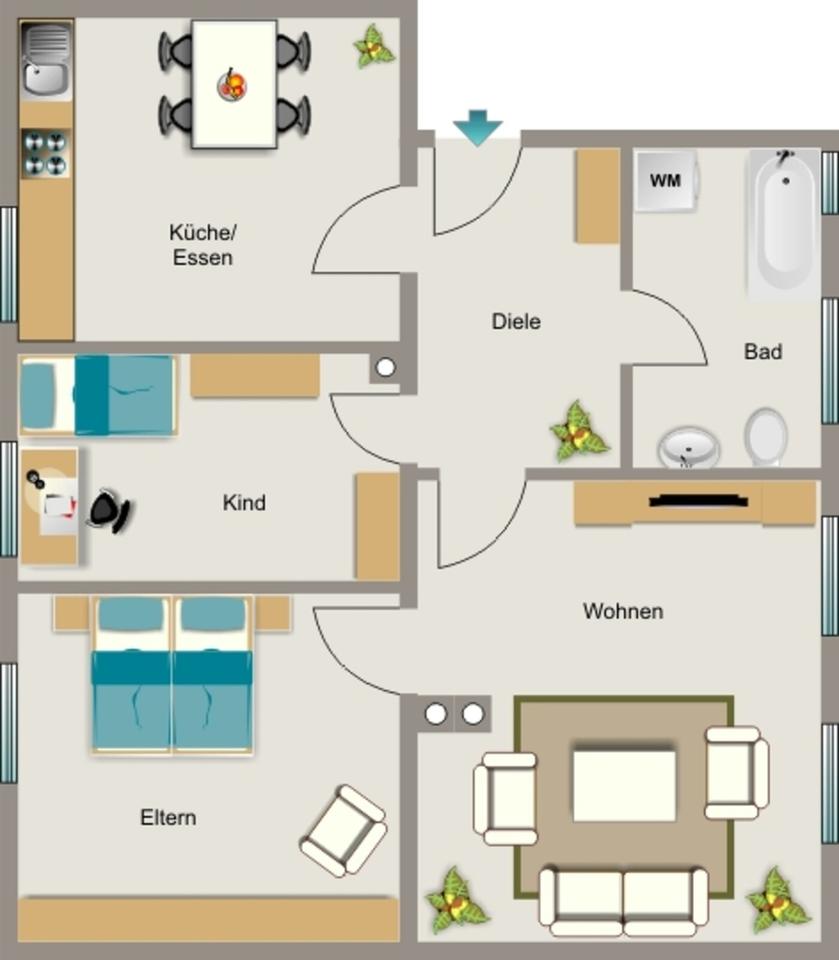 Thumbnail-Bezugsfertige Wohnung - Einfach Möbel rein und Füße hoch!