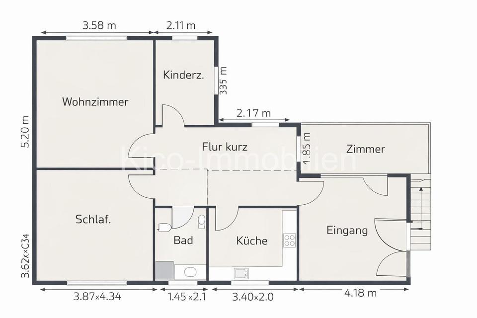 Thumbnail-Zentral gelegene 4- Raumwohnung