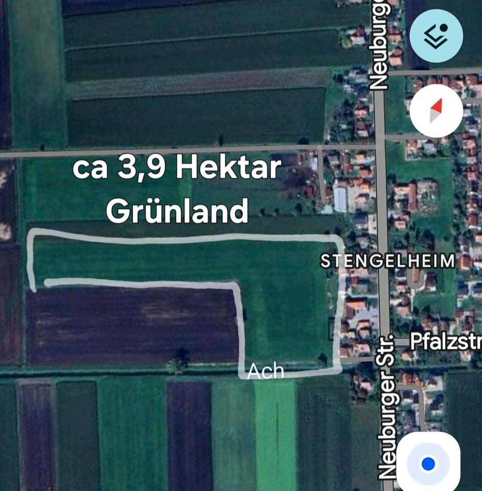 Thumbnail-Donaumoos: Ausgleichsfläche, landw. Nutzfläche, Grünland, Hobby