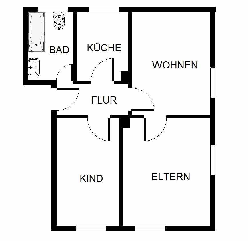 Thumbnail-3-Zimmer-Wohnung in Gelsenkirchen Hassel