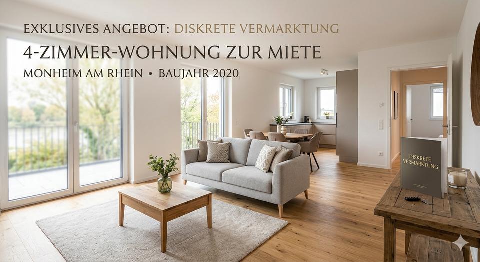 Thumbnail-Moderne 4-Zimmer-Wohnung (100 m²) mit Balkon, EBK & TG