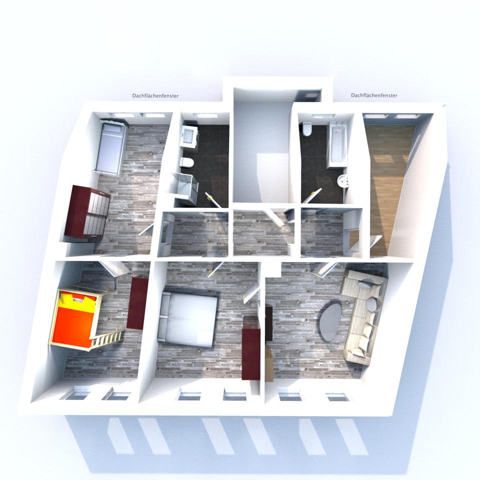 Thumbnail-Stilvolle 4-Zimmer-Dachgeschossw. mit zwei Bädern und Stellplatz