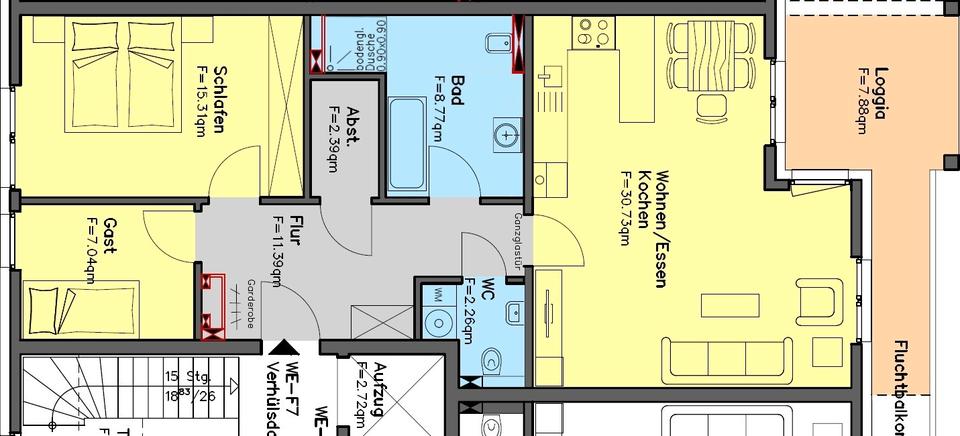 Thumbnail-Moderne Eigentumswohnung mit Balkon und Tiefgaragenstellplatz